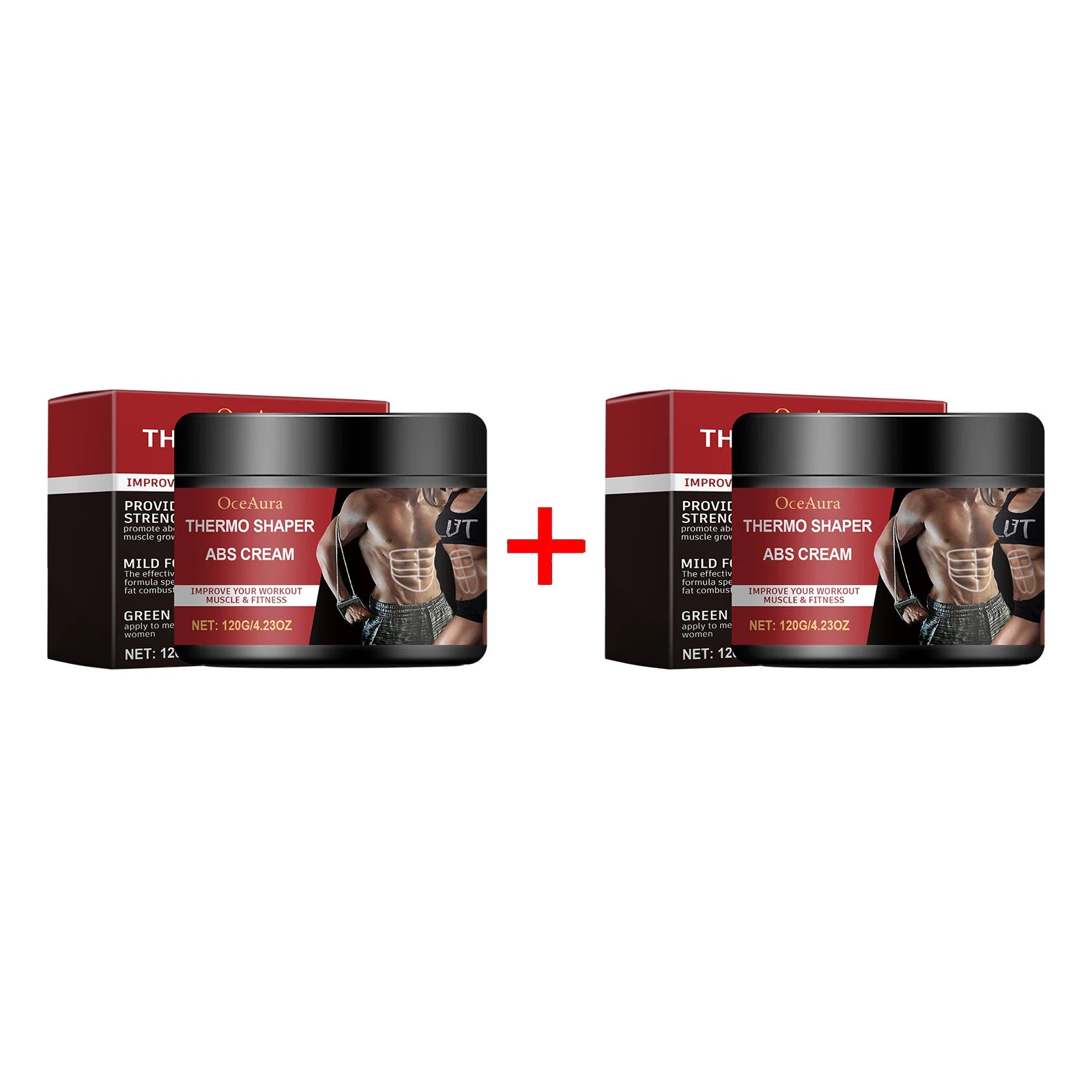 Oceaura Abdominal Tightening Cream Anti Cellulite Moisturizing Lifting Fat Burn Exercise Body Skin Shaping Belly Firming Creams Oasis Select 120g Boxed X 2PCS