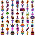 63-Piece Waterproof Temporary Tattoo Stickers – Fun Body Art