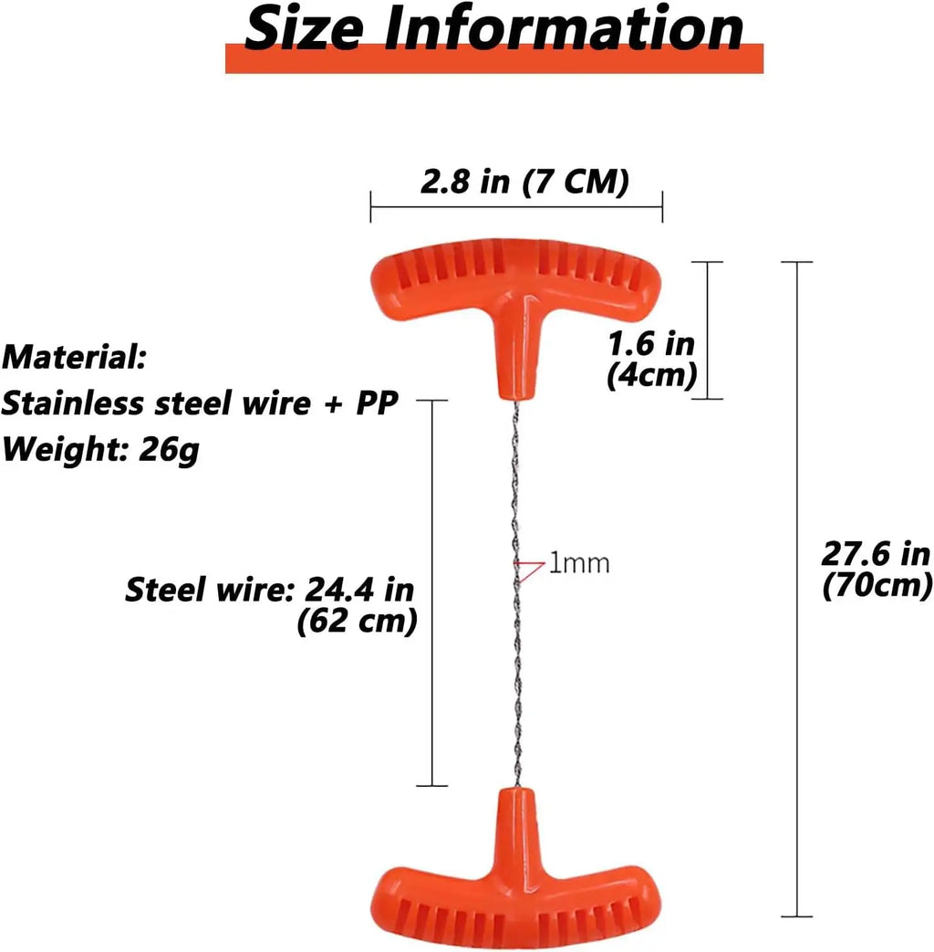 Pocket Wire Saw, Orange, High-Quality Multi-Functional Mini Wire Saw, for Wood, Plastic, Outdoor Camping Emergency Survival Oasis Select