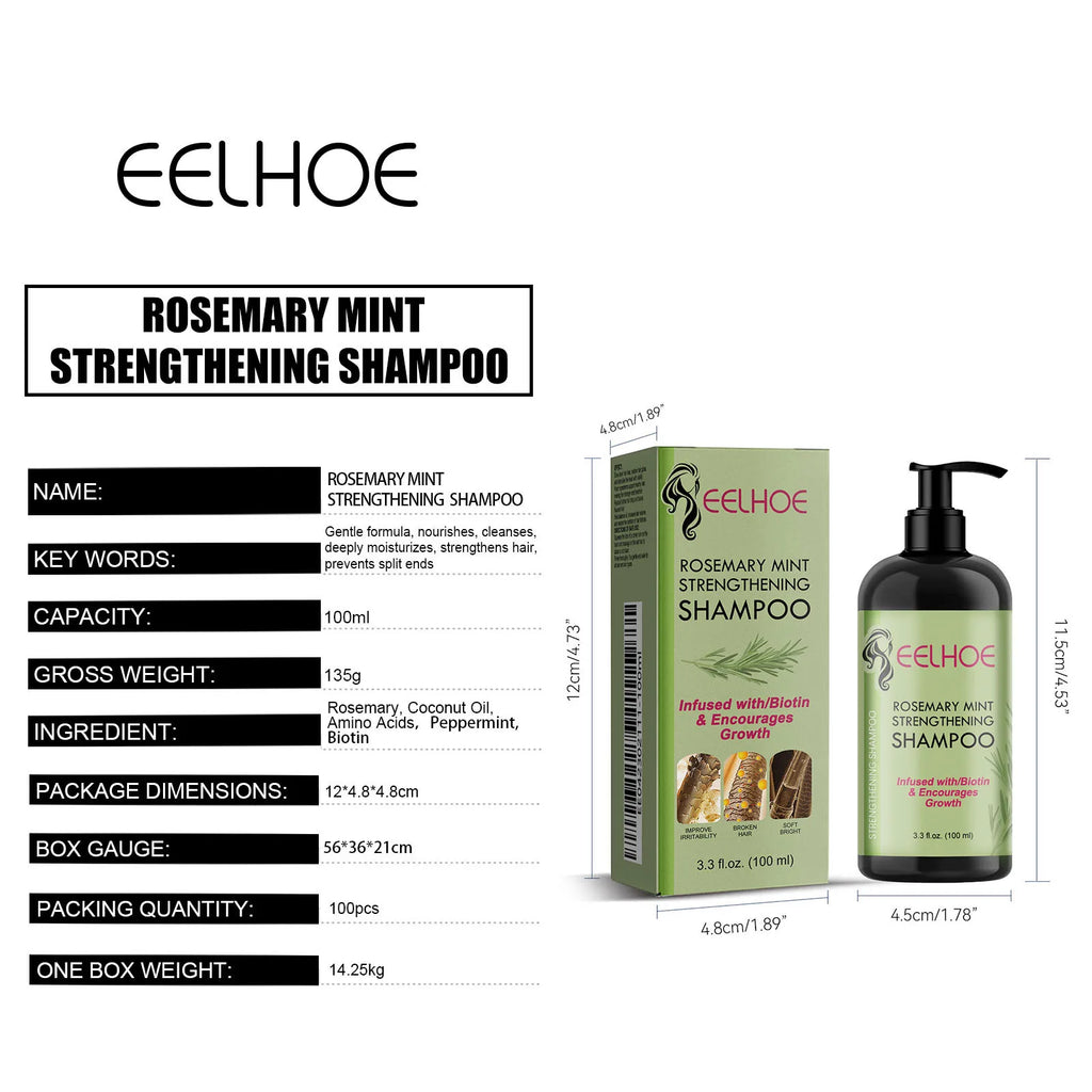 EELHOE Rosemary Shampoo – Repair Dry, Frizzy & Damaged Hair