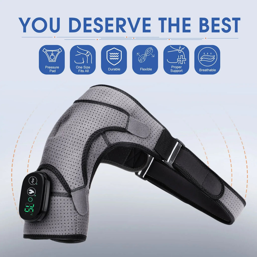 Electric Heated Shoulder Wrap – LED Warming Massage Shawl