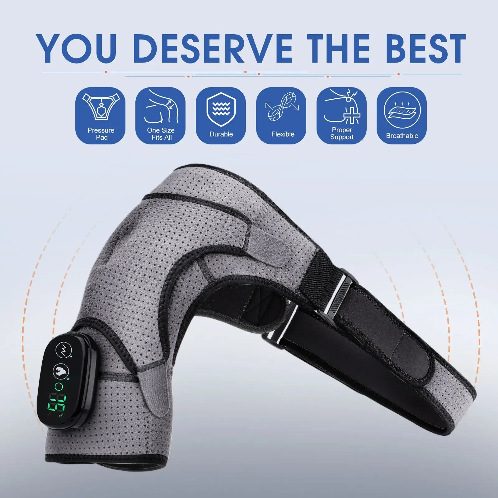 Electric Heated Shoulder Wrap – LED Warming Massage Shawl