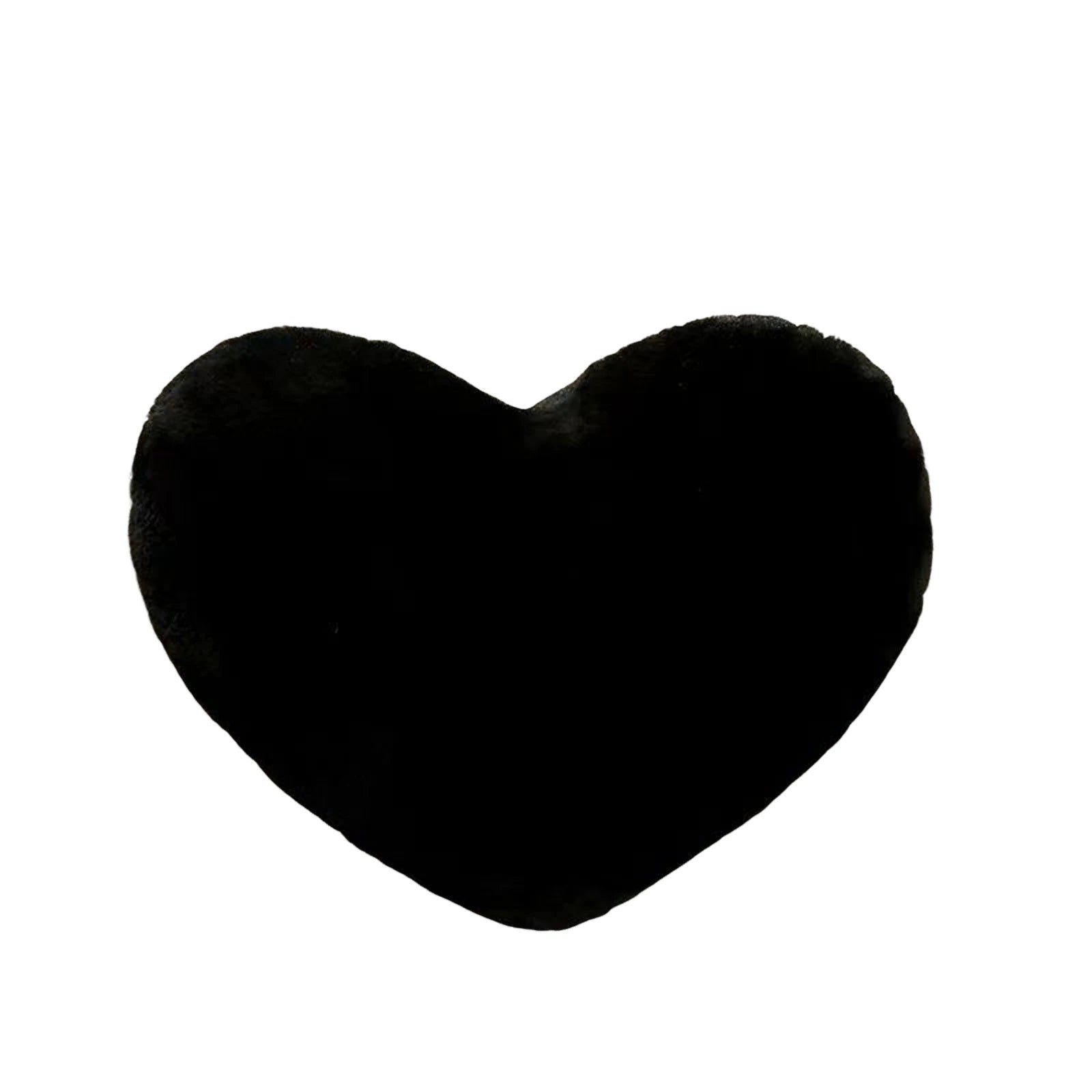 Cute Heart Shaped Pillow Soft Plush Throw Pillows Living Room Decor Valentines Day Wedding Gifts Love Pillow Heart Sofa Cushion Oasis Select 30cm Black