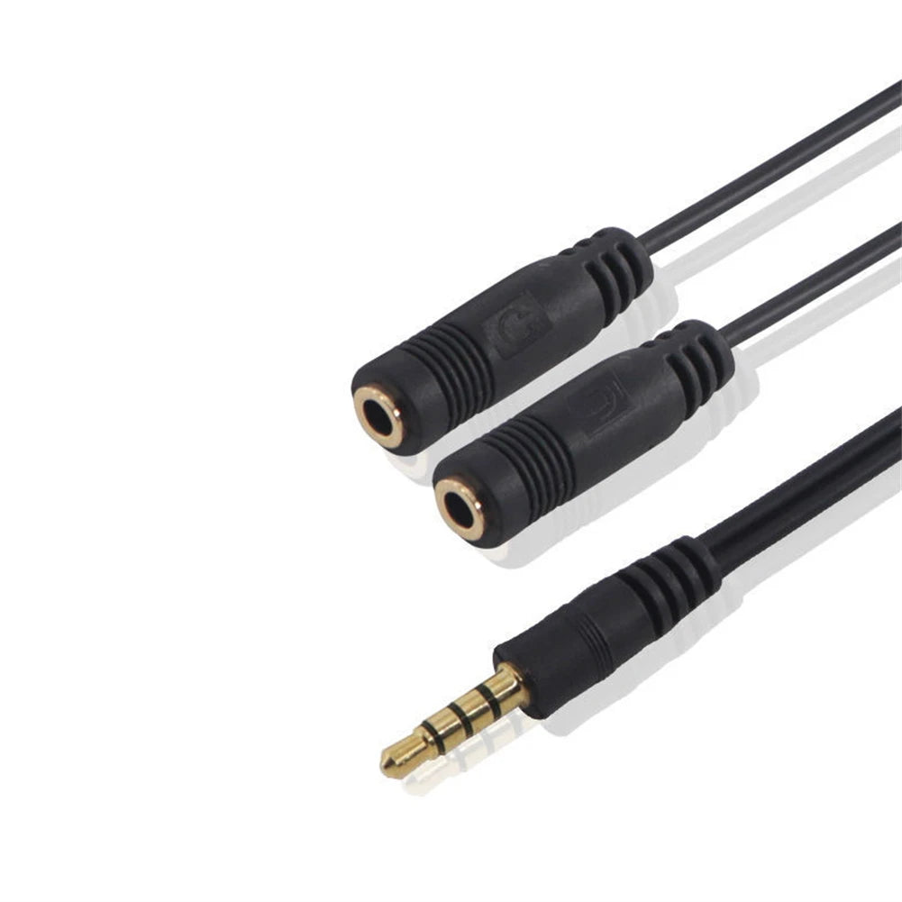 Splitter Headphone For Computer 3.5mm 2 Female To 1 Male 3.5mm Mic Audio Y Splitter Cable Headset To PC Adapter Oasis Select