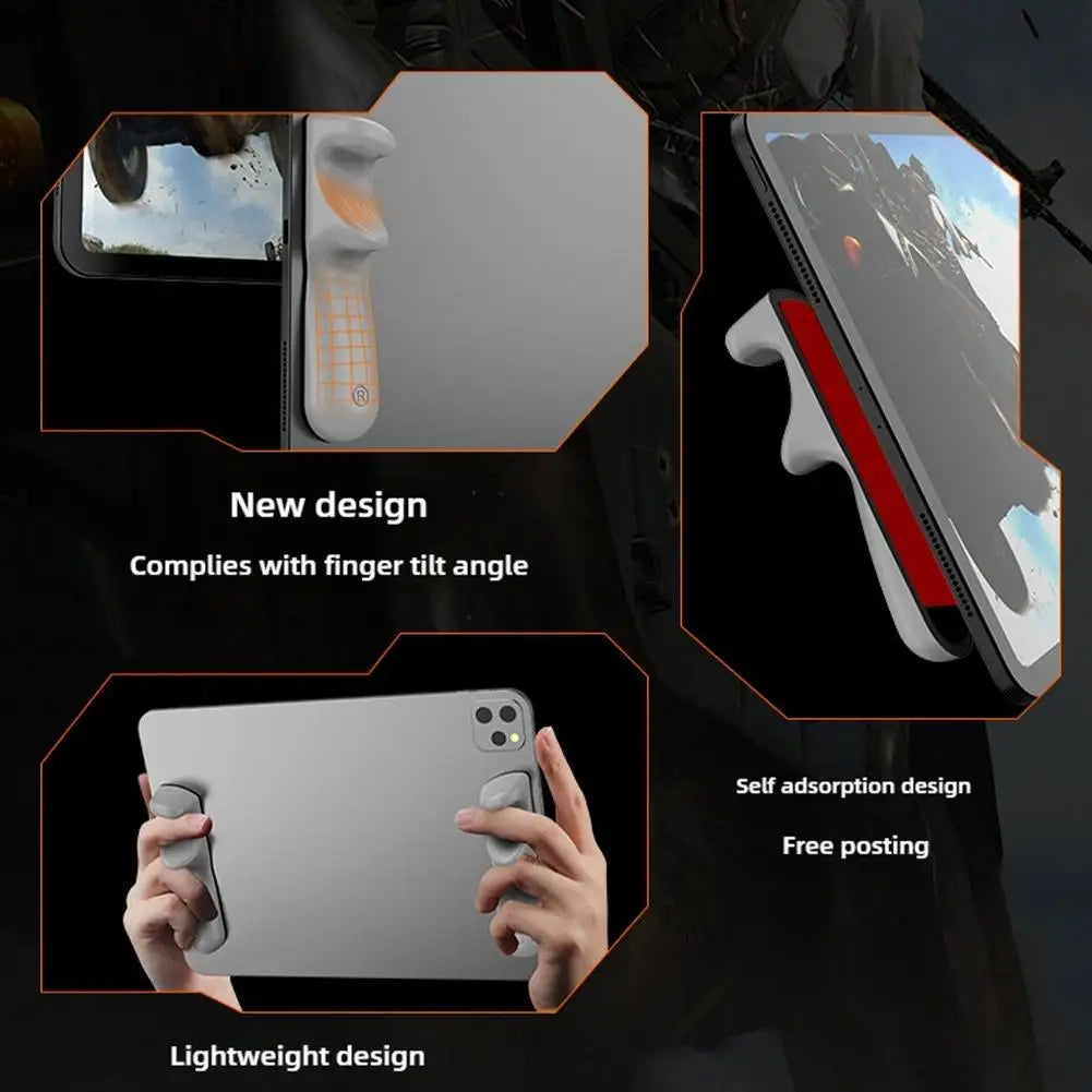 Silicone Tablet Gamepad Grip – 6-Finger Gaming Handle for iPad
