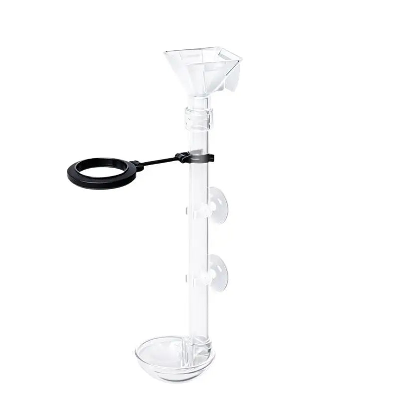 Telescopic Acrylic Aquarium Feeding Tube with Suction Cups