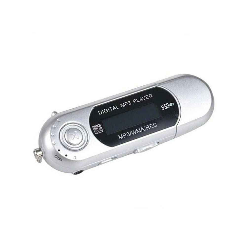 Player MP3 1.2 In Display 1pcs 8.5*3*1cm 8GB Accessories Built-in Capacity In-line Memory Replacement Practical Oasis Select silver