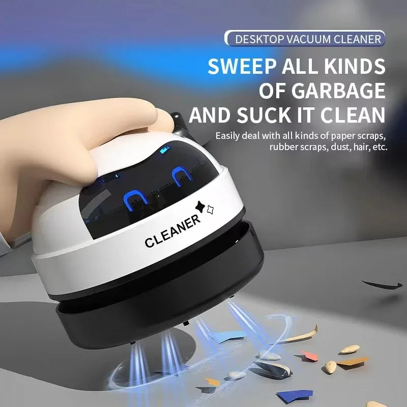 Mini Desktop Vacuum Cleaner | USB Rechargeable & Wireless