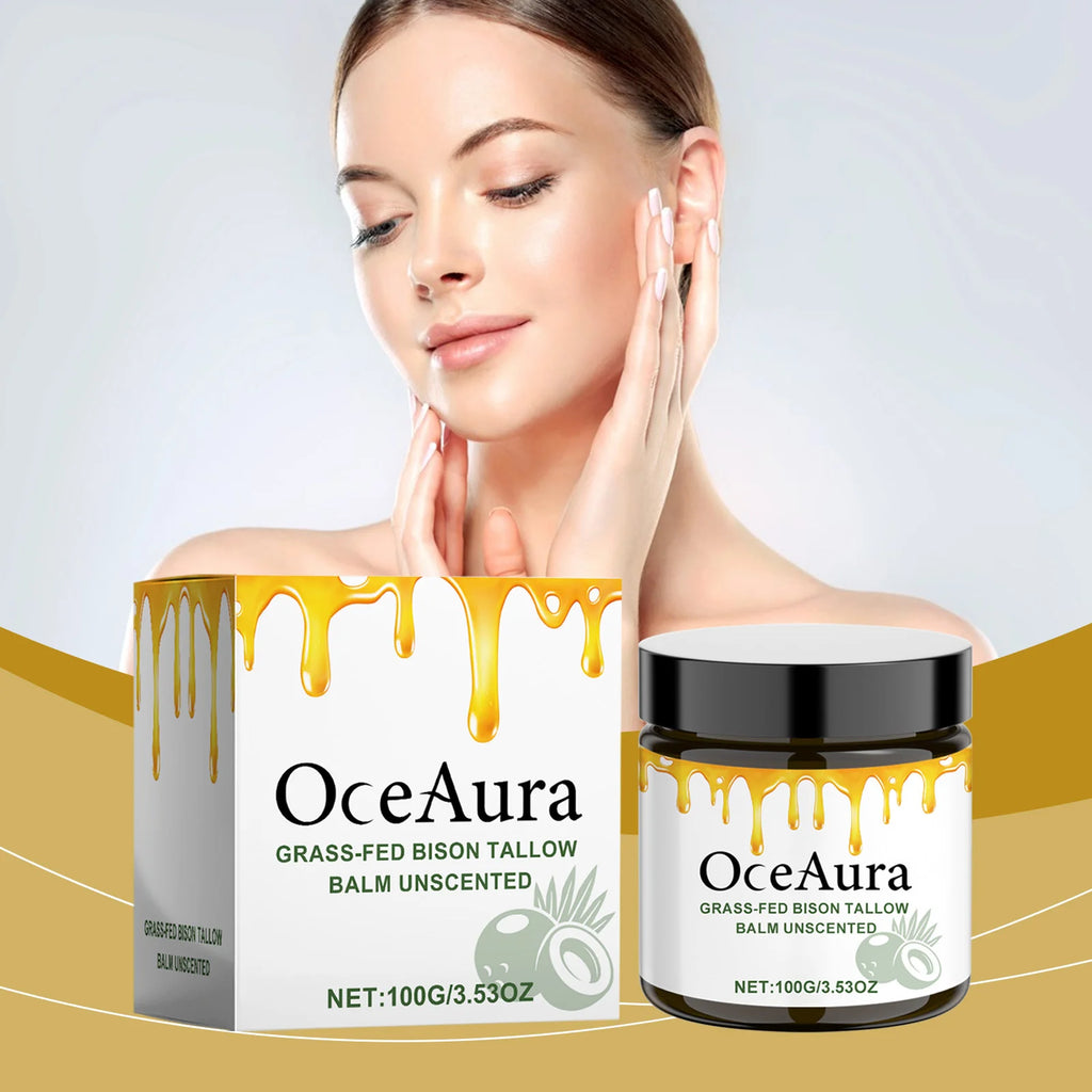 OceAura Organic Tallow Balm Face Cream – Collagen Moisturizer Tallow Balm Face Cream Oasis Select