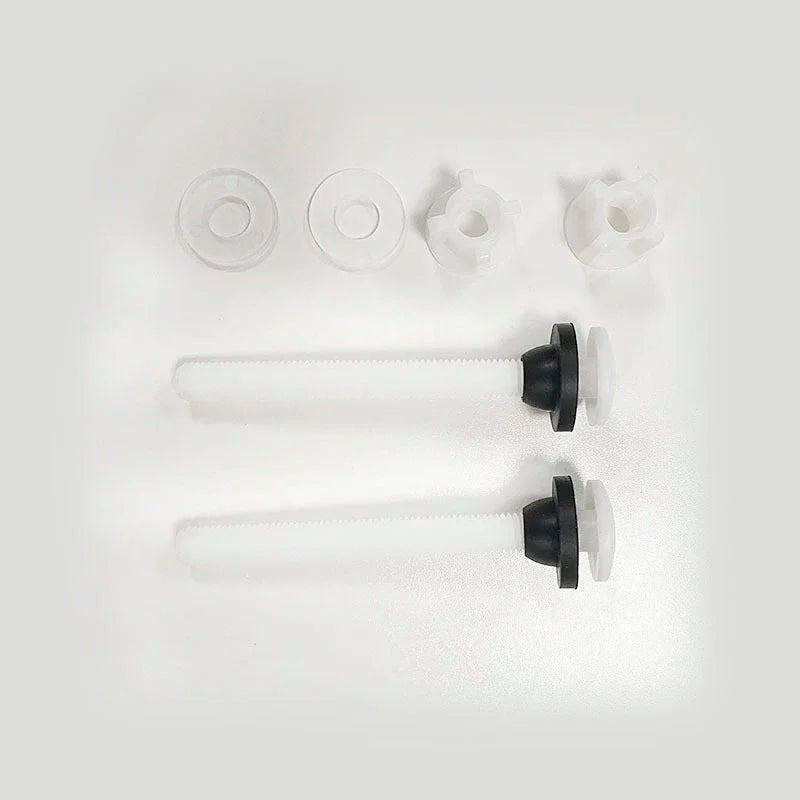 2Pcs/set 100mm Plastic Toilet Seat Bolt Water Tank Hinge Fitting Screws Rubber Washers Toilet Cover Tapping Fixing Replacement Oasis Select