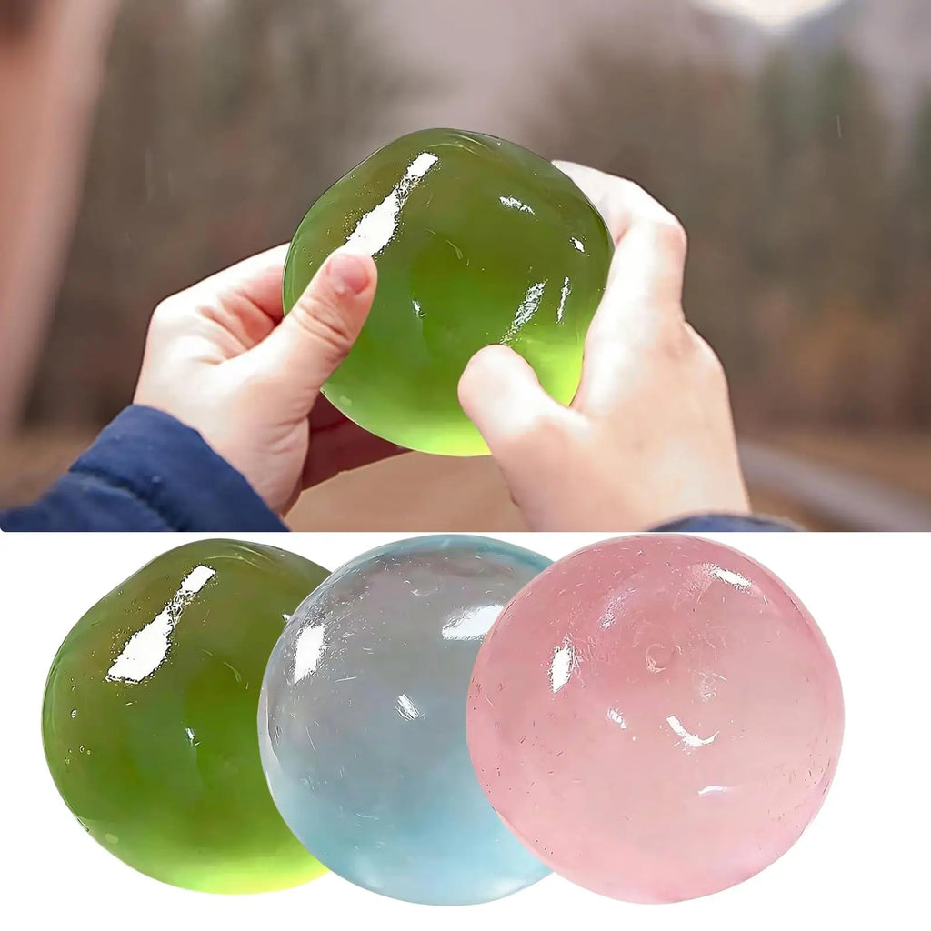 Maltose Squishys Toys Stress Ball Anti Stress Fidget Toy Soft Simulated Bule Transparent Ball Quick-rebound Squeeze Toys Oasis Select