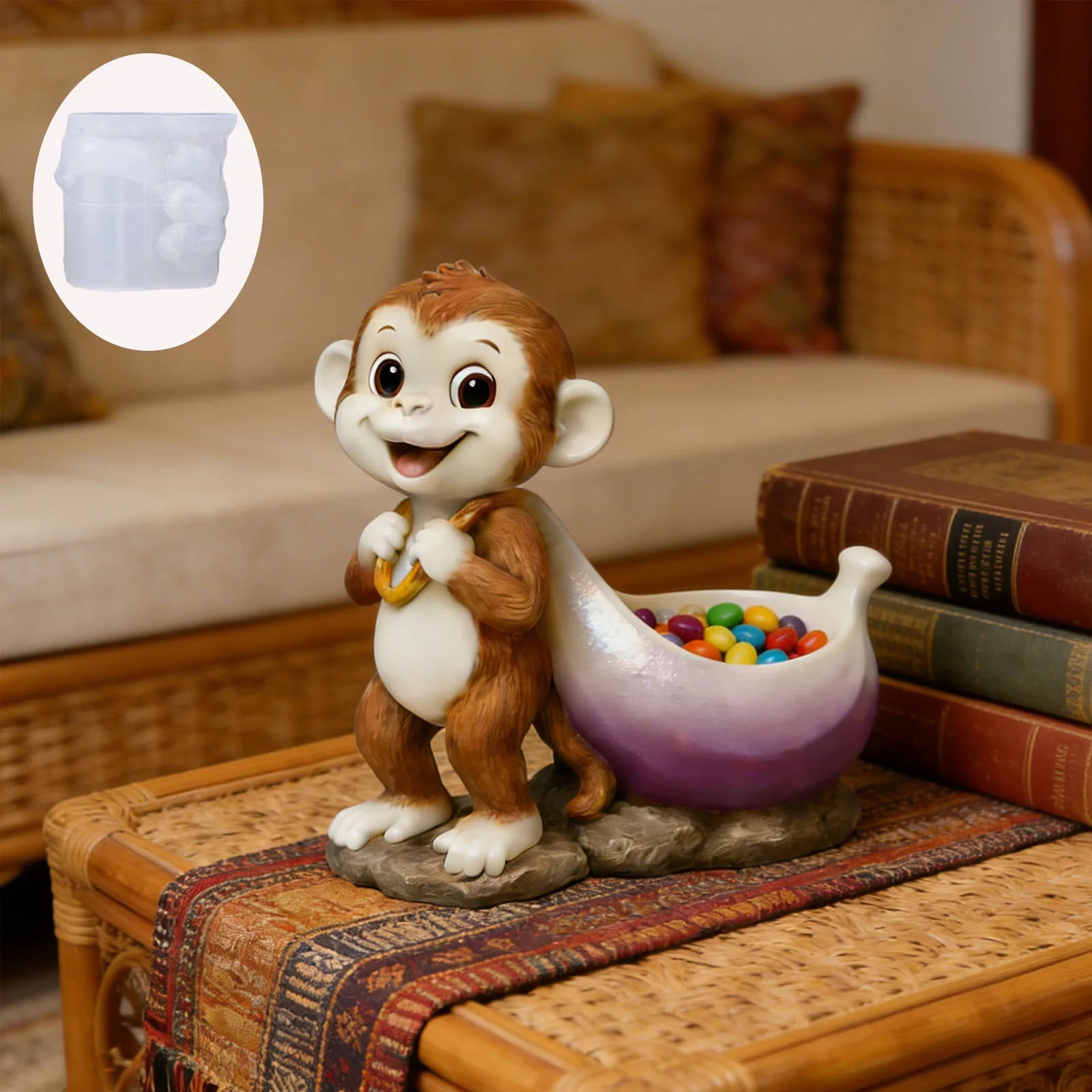 DIY Epoxy Film Scented Candle Cup Monkey Flower Pot Storage Silicone Mold Cement Gypsum Cup Abrasive Oasis Select