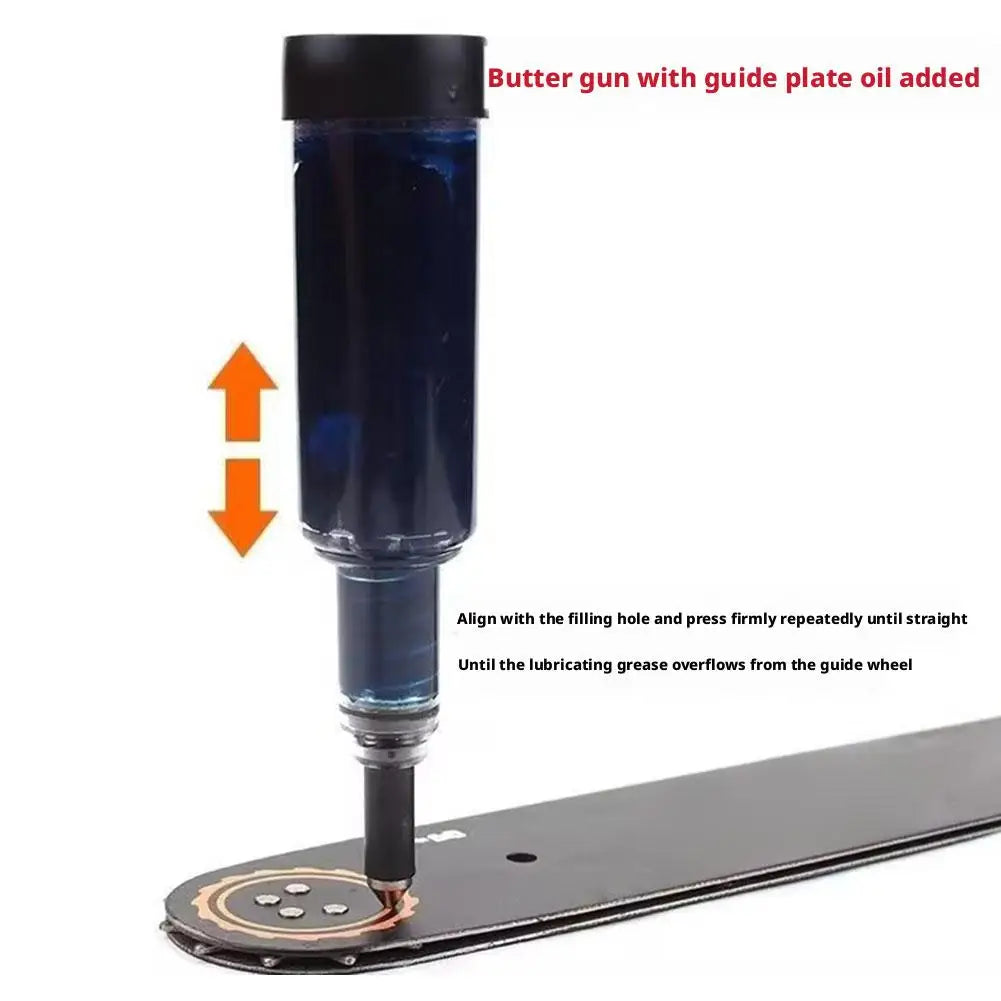 Chainsaw Sprocket Nose Grease Pen – Precision Guide Bar Lubricator