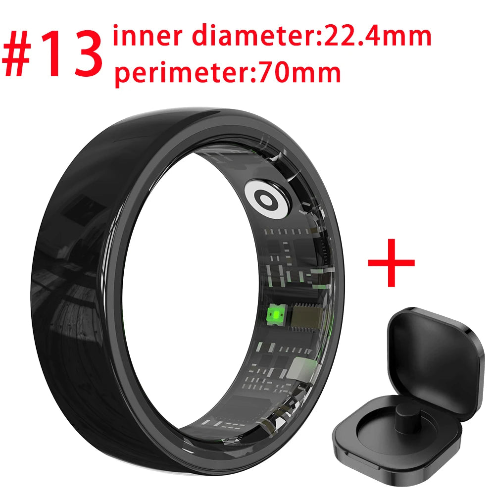 696 Smart Ring Couple Space Interaction Heart Rate Sleep Monitor Waterproof Gesture Control Sports Blue Tooth Bracelet Men Women Oasis Select BK 13