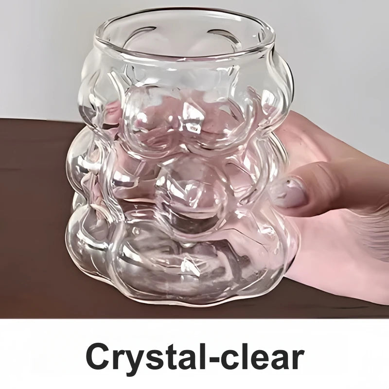 4Pcs 350ml Reusable Grape-Shaped Glass Cups, High Borosilicate Heat-Cold Resistant Dishwasher Safe for Coffee Juice Tea Home Use Oasis Select