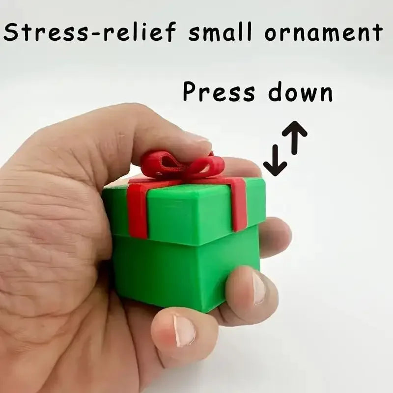 3D Printed Christmas Holiday Decoration Desktop Doll Santa Claus Falling Chimney Cute And Fun Relax Toy Pressed Ornament Clicker Oasis Select 02