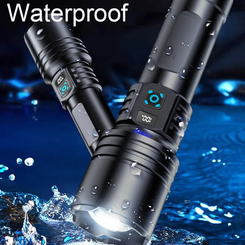 Mikenoon A10 Rechargeable LED Flashlight | Zoomable 500m Torch