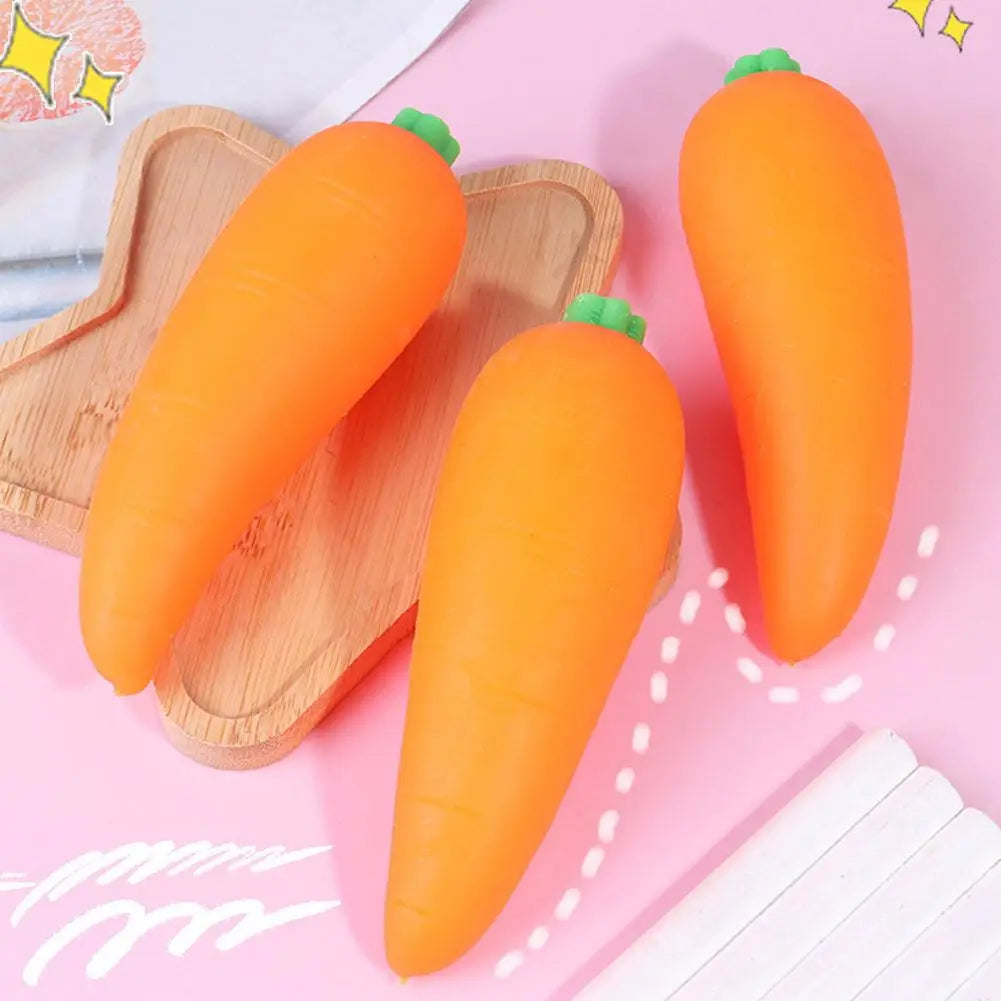 Giant Carrot Squishy Stress Toy – Sensory Fun Kids & Adults