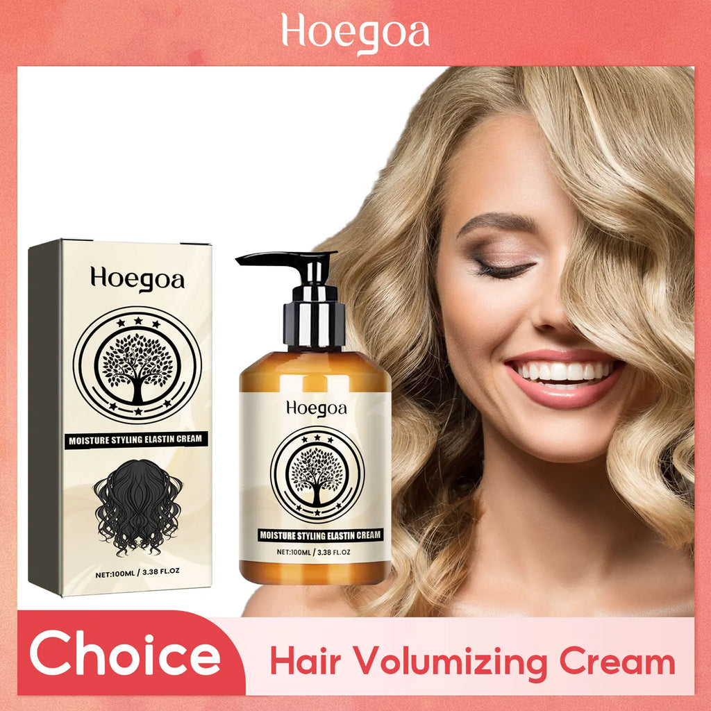 Hair Volumizing Cream Lasting Curl Defining Hair Frizz Control Prevent Dryness Moisturizing Morocco Curly Hair Styling Elastin Oasis Select Default Title
