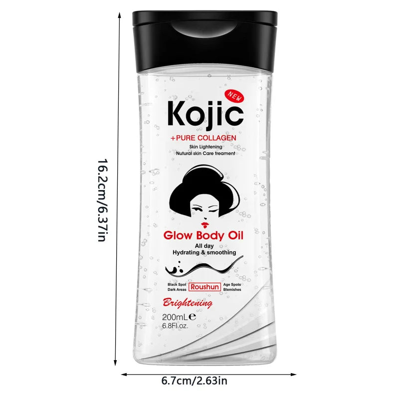 ROUSHUN Kojic Acid Body Oil 200ml – Hydrating Skin Care