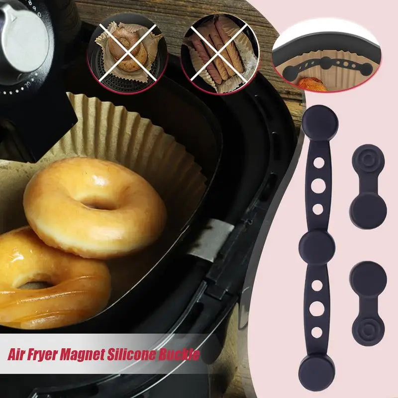 Air Fryer Silicone Magnet Buckle Parts Air Fryer Magnets for Parchment Paper Liner Holder Replacement Parts for Holding Down Oasis Select