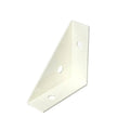 Thickened 90 Degree Three Sided Corner Bracket Multi Hole Triangular Joint Connector For Furniture Cabinet Table Repair Oasis Select Beige-S