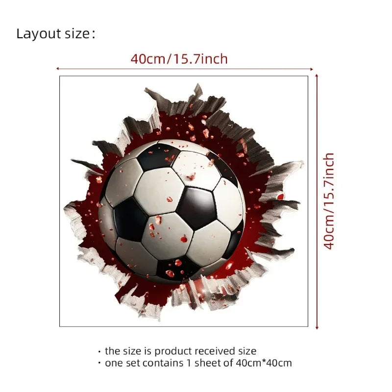 Super Wrist Breaking Wall Ball Sports Wall Stickers Children's Room Bedroom Decoration Stickers Oasis Select