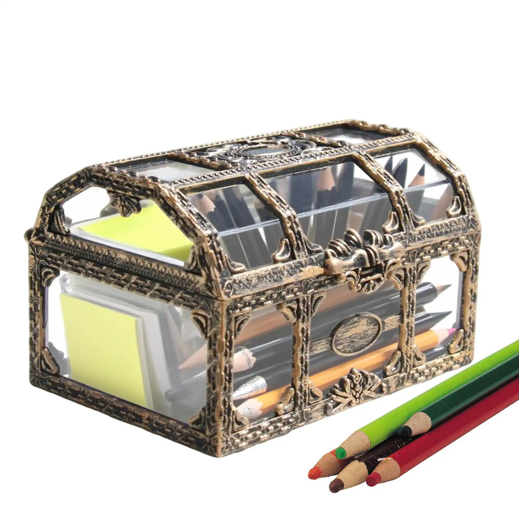 Treasure Box Toys Pirate Small Portable Transparent Multifunctional Organizer Beach Treasure Toys for Summer Party Beach Outdoor Oasis Select