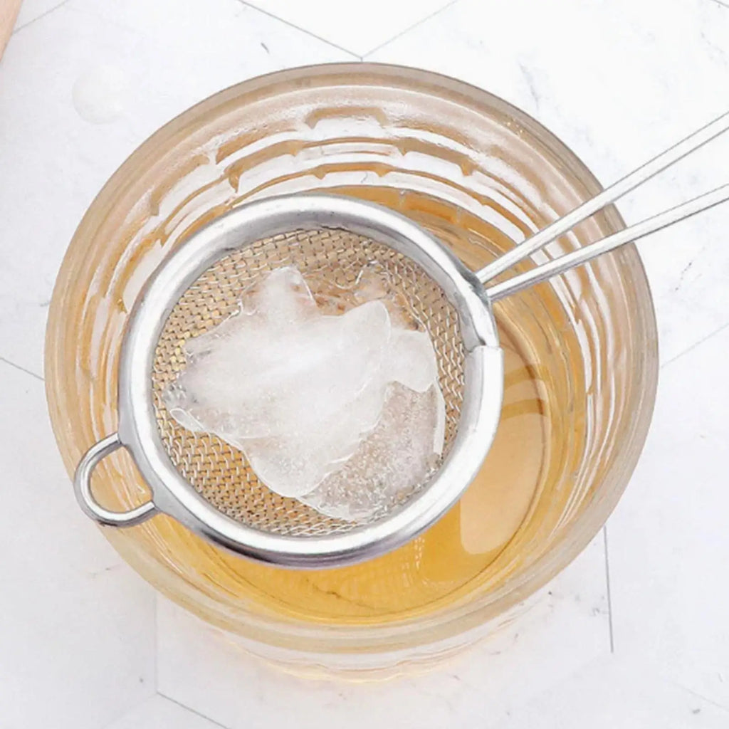 1PC Fine Mesh Strainer Stainless Steel Matcha Sifter Very Fine Mesh Rust-Proof Tea Strainer Small Food Sifters For Kitchen Oasis Select