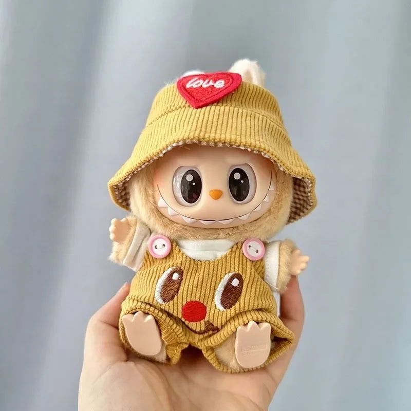 Mini Plush Doll'S Clothes Outfit Accessories For Korea Kpop Exo Labubu V1 V2 Idol Dolls Pit strip climbing suit Clothing Gift Oasis Select STYLE 12 no doll