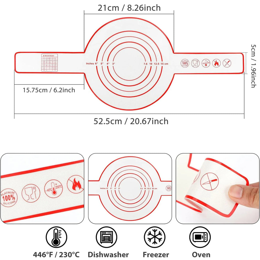 Silicone Bread Sling for Dutch Oven – Non-Stick Reusable Mat Silicone Baking Mat Oasis Select