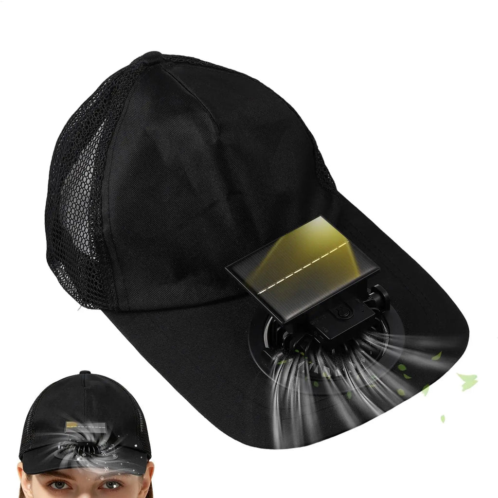 Hat with Fan USB Charging 3 Adjustable Speed Cool Mesh Baseball Hats With Mini Fan for Summer Beach Hiking Camping Fishing Oasis Select