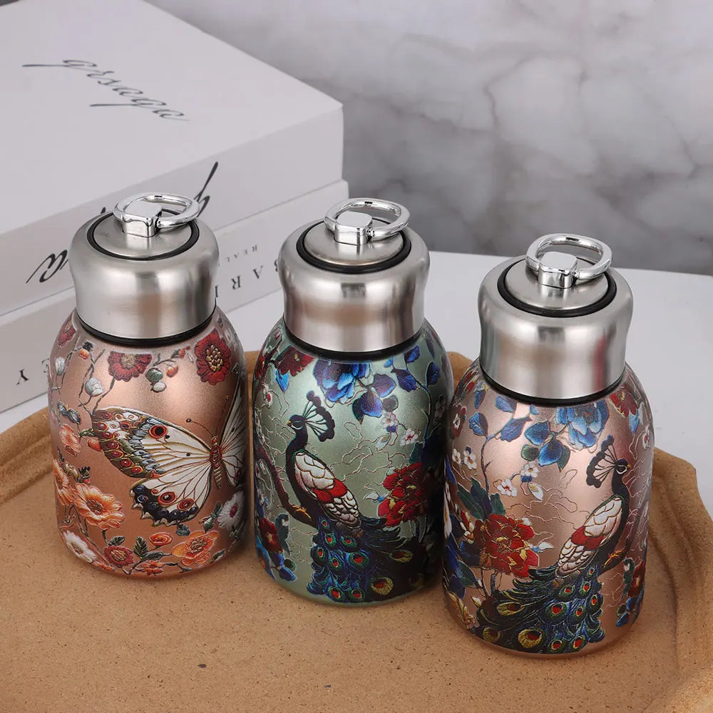 Portable 304 Stainless Steel Insulated Cup 300ml Mini Coffee Mug Double Wall Leak-Proof Water Bottle Travel Oasis Select