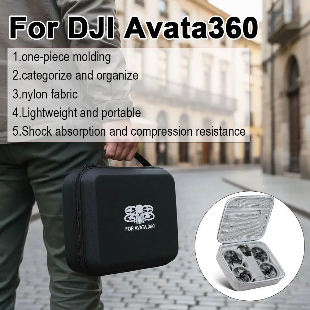 DJI Avata 360 Carrying Case – Nylon Drone Storage Bag | GRWIBEOU