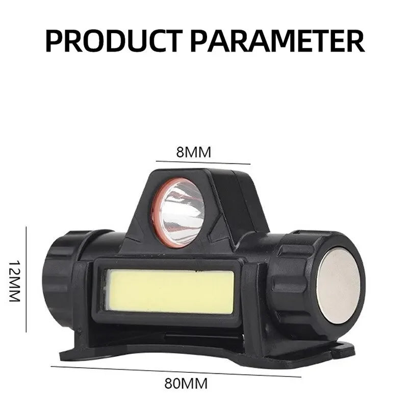 Rechargeable COB LED USB Headlamp Strong Magnetic Powerful Headlight Super Bright Waterproof Head Torch For Outdoor Fishing Oasis Select
