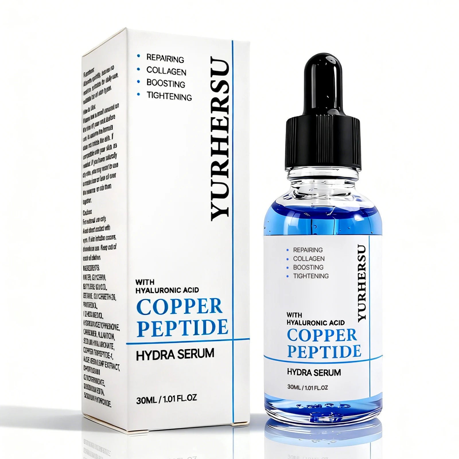 Blue Copper Peptide GHK-Cu Facial Serum – Firming & Moisturizing Copper Peptide Serum Oasis Select 2pcs 1 30ml
