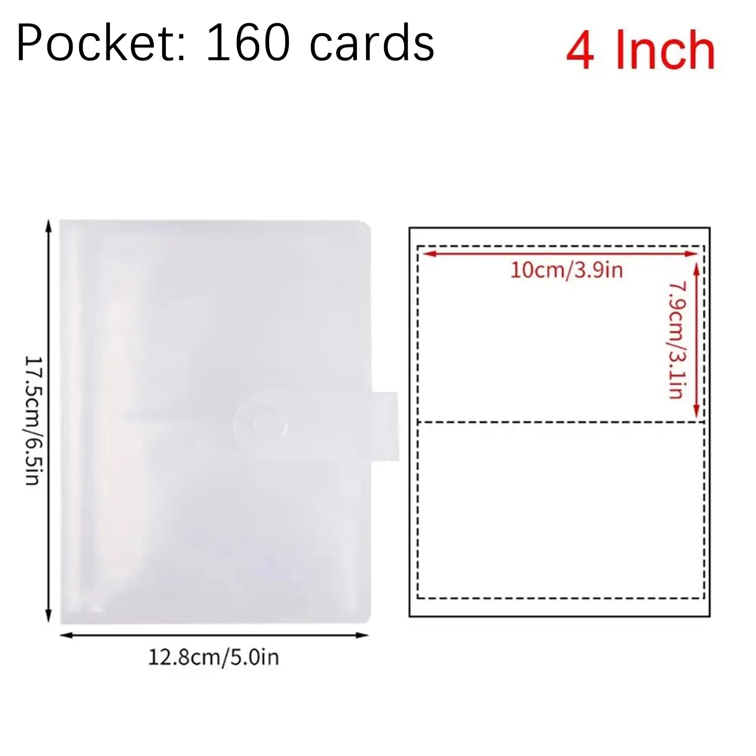 Photo album with 80/160 slots, Polaroid card holder, 3-7 inch jewelry storage card holder, idol star photo collection. Oasis Select 4 Inch-160 Cards