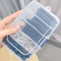 2pcs Durable Hair Clips Storage Box Clear Plastic Jewelry Organizer Household Travel Dust Proof Supplies With Dust Proof Lid Oasis Select 2pcs
