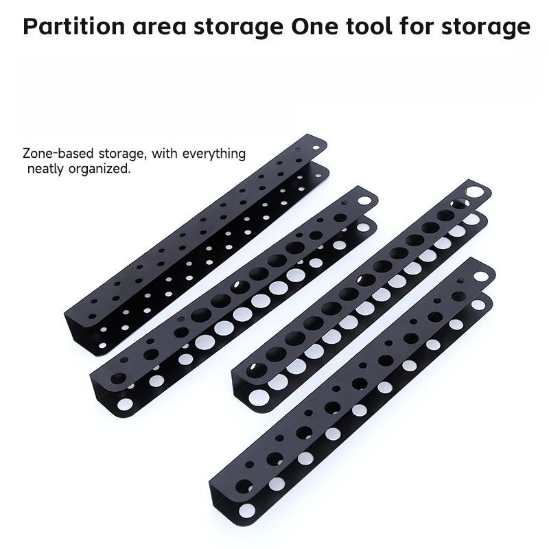 Screwdriver Plier Storage Rack Metal Heavy Duty Wall Mounted Tools Organizer for Garage Workshop Multifunctional Tool Management Oasis Select