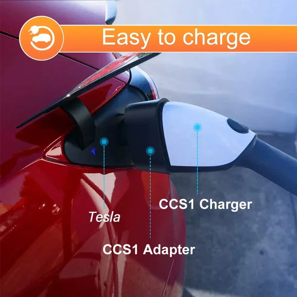 For Tesla Model 3/X/Y/S EV Charger DC Adapter CCS1 To Tesla 250KW Electric Vehicle Convertor Charging Station COMBO Converter Oasis Select