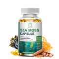 BBEEAAUU Sea Moss Capsule Boost Immune System Supports Healthy Thyroid Function,Muscle and Joint Health Detoxifies Skin Care Oasis Select 120pcs 5bottles United States