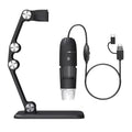 WISH Digital Microscope Handheld USB HD Inspection Camera 50X-1600X With Stand 8 LED Portable Microscopes For PC Smartphone Oasis Select Black
