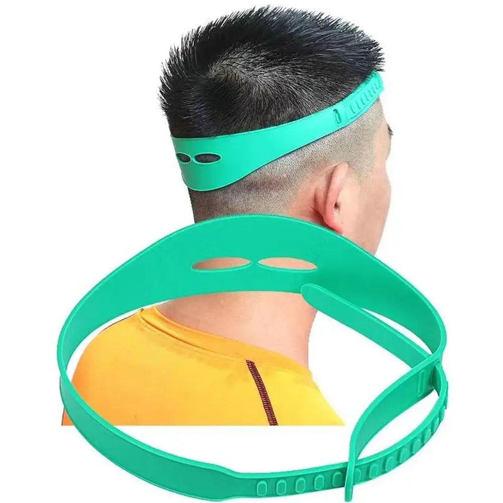 DIY Home Hair Trimming Tool Hair Clipper Silicone Hair Band For Men Or Kids Adjustable Curved Haircut Self-cutting Hair Template Oasis Select