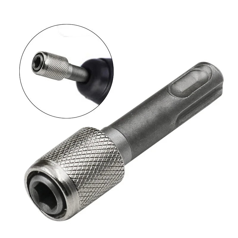 Quick Change SDS Plus Drill to 1/4" Hex Bit Adapter Holder - Converts Rotary Hammer for Screwdriver Bits & Sockets Impact Ready Oasis Select 1PC