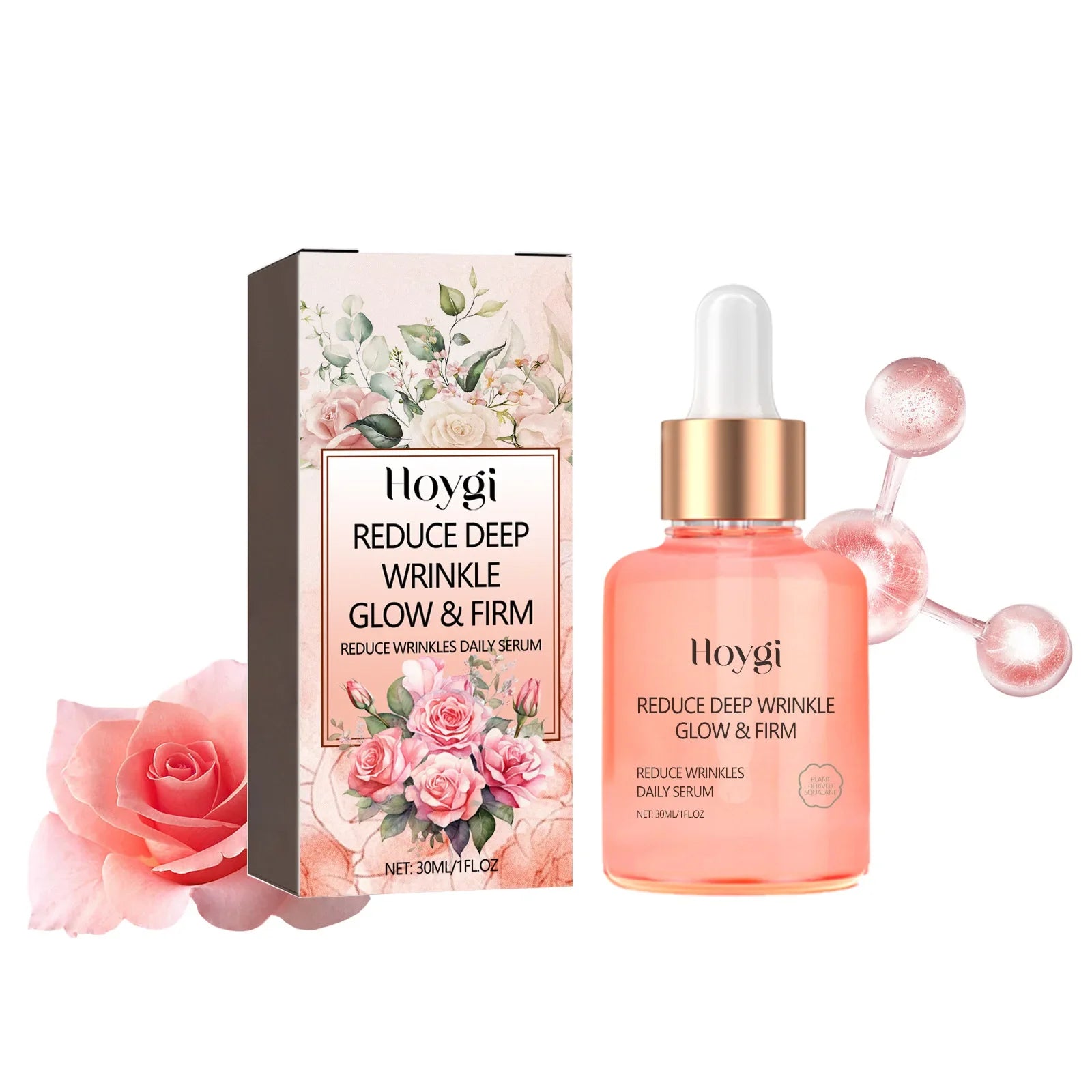 Hoygi Rose Vitamin C Face Serum – Anti-Aging & Brightening 30ml Face Serum Oasis Select 30ml Boxed
