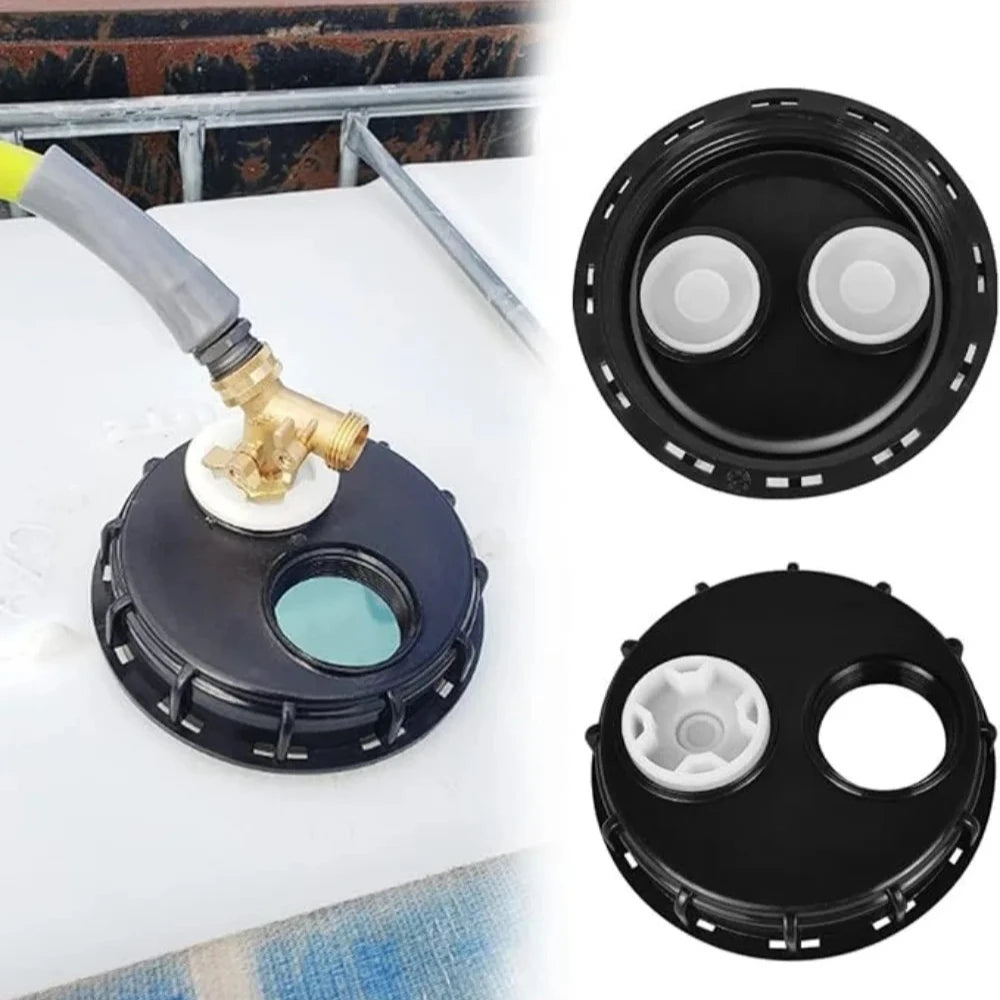 IBC Tank Lid 16.3 Coarse Threaded Cap 1000L Ton Barrel Bucket Breath Valve Cover Chemical Food Water Liquid Storage Oasis Select