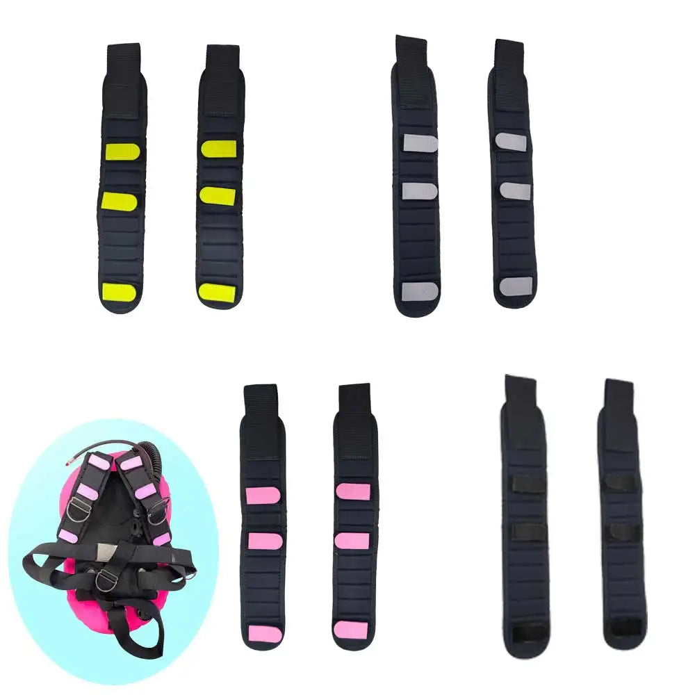 1 Pair Premium 8mm Neoprene BCD Shoulder Harness Strap Shock-Absorbing Design & Ergonomic Fit for Scuba Divers Shoulder pad Oasis Select