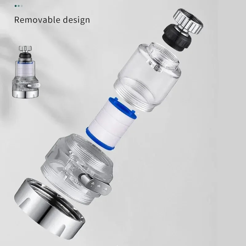 Baokemo 360 Rotating Water Purifier Filter Tap Universal For Kitchen Bathroom Shower Household Filter PP Cotton High Density Oasis Select