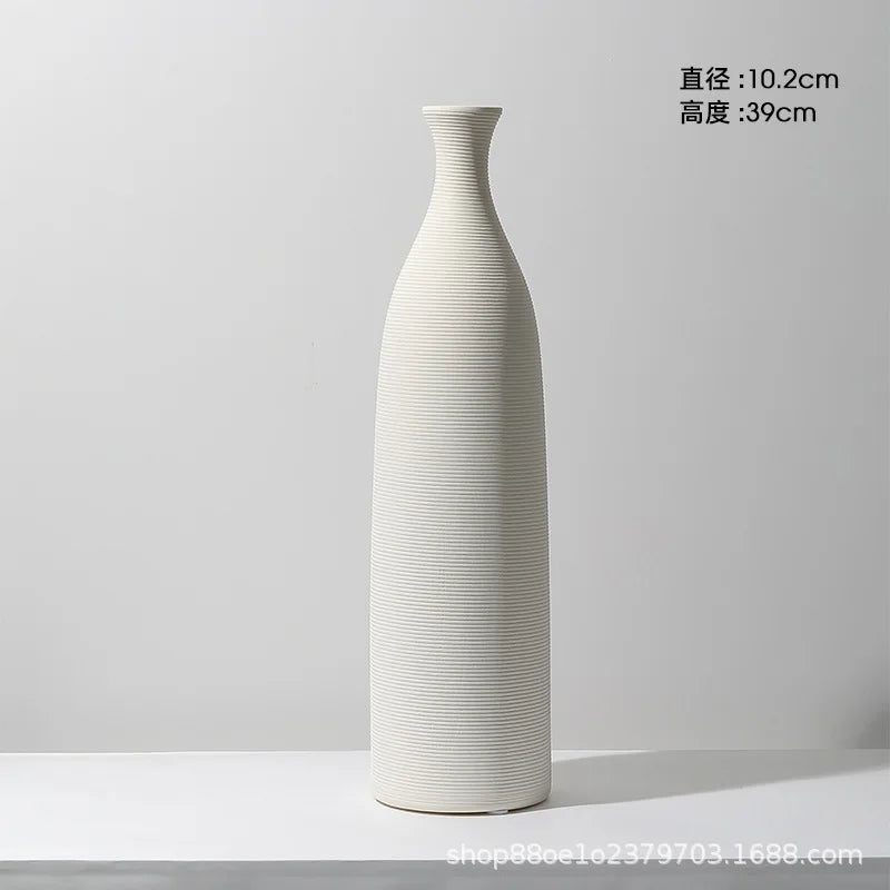 Ceramic Vase Decoration Advanced Sense Flower Arrangement Ins Wind Wine Cabinet Home Decoration Oasis Select D