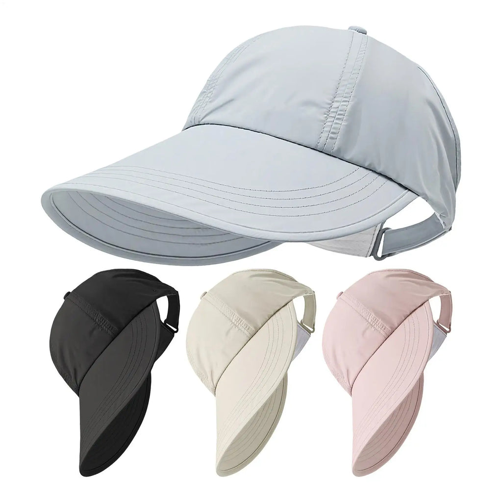 Breathable Sunhat with Wide Brim UV Protection Summer Outdoor Beach Fisherman Hat Sunscreen Protection Cap Adjustable Sun Hat Oasis Select